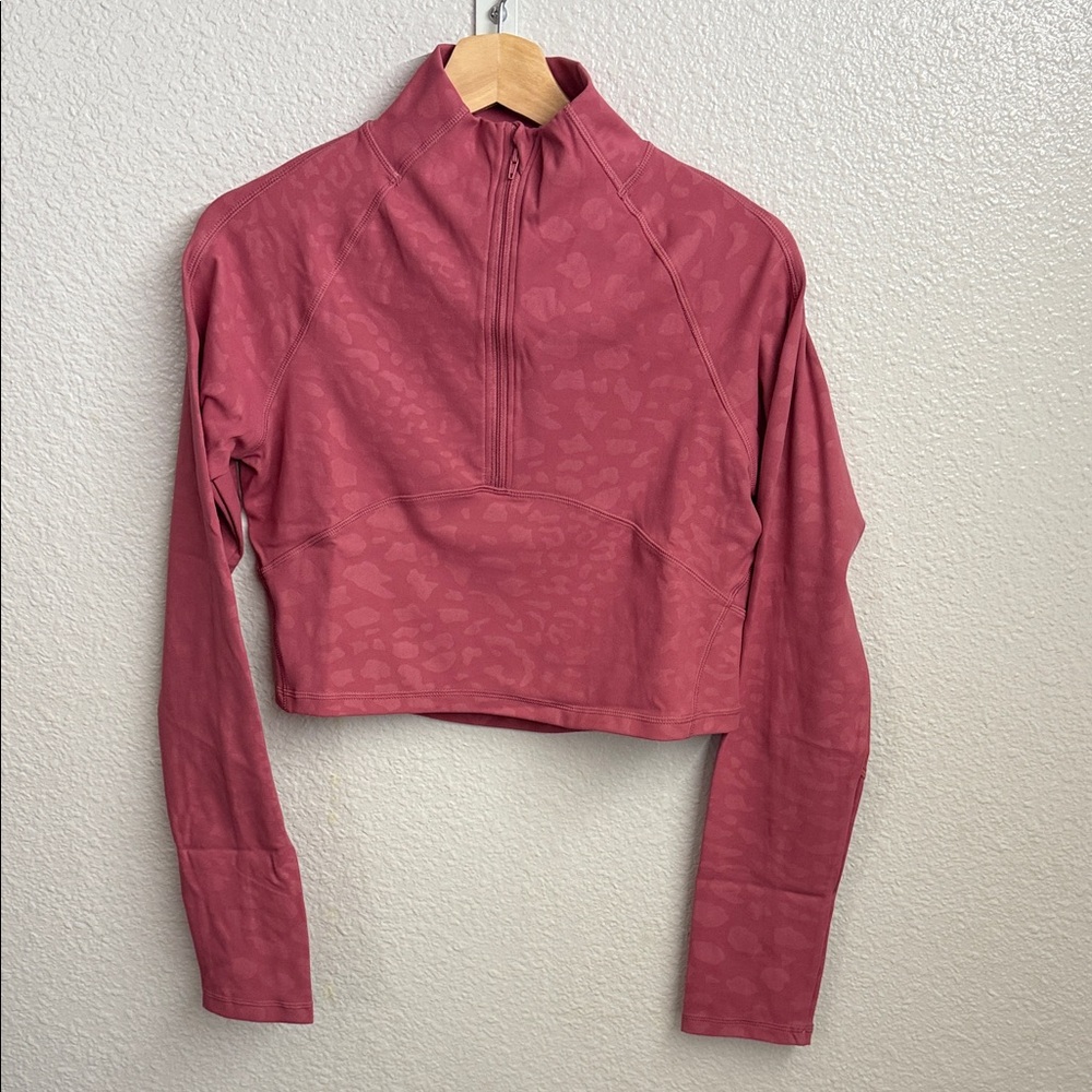 Chic Mauve Long Sleeve Crop Top